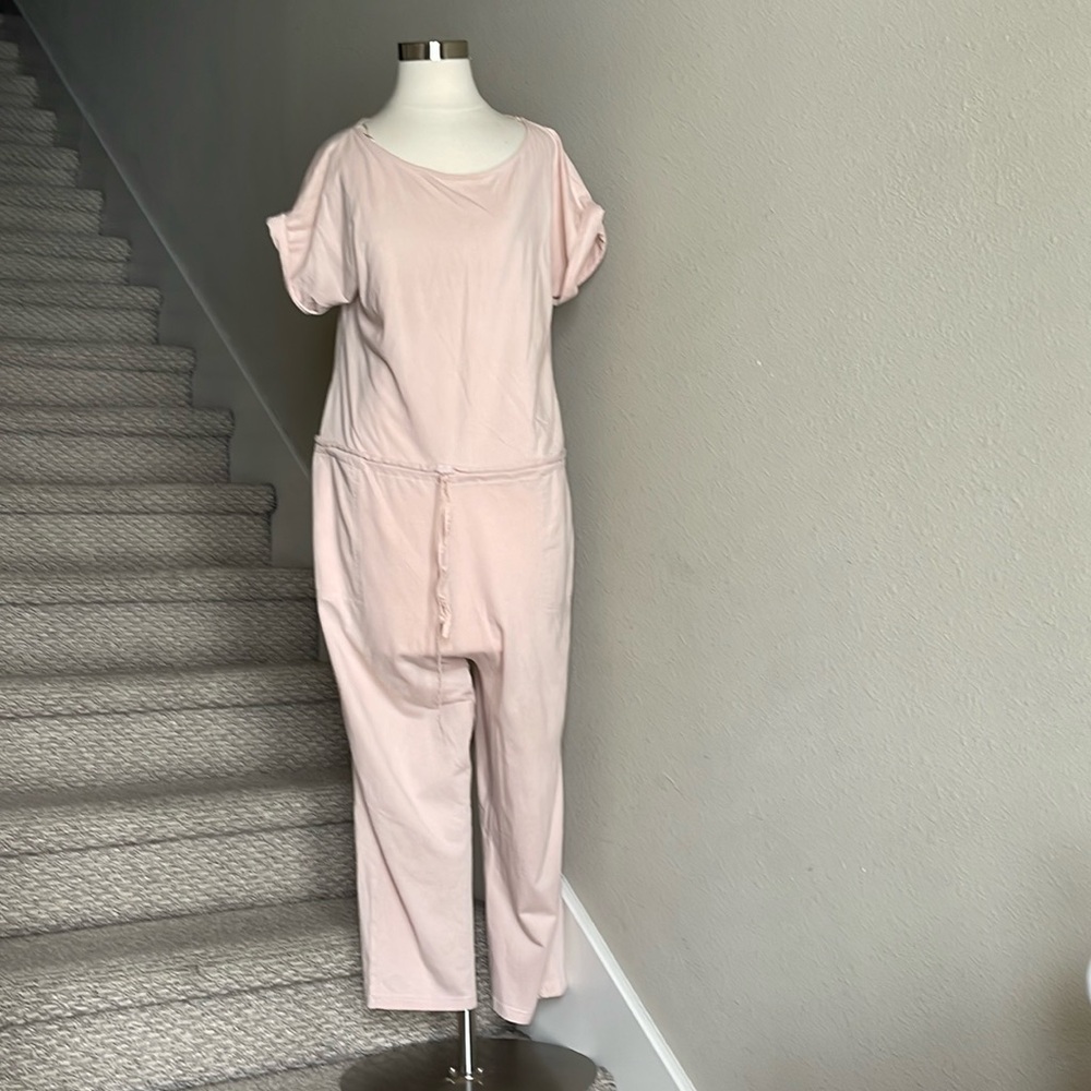 Zara Sz L W&B Collection Blush Pink Jumpsuit